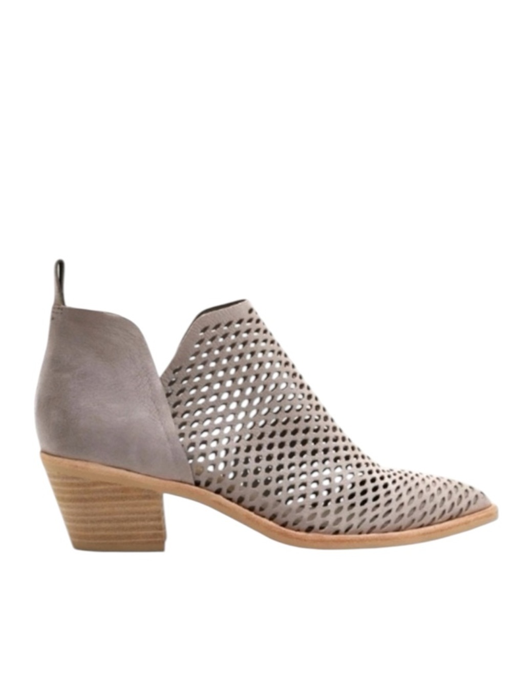 Dolce Vita Sher Western Leather Ankle Booties Gray Size 10